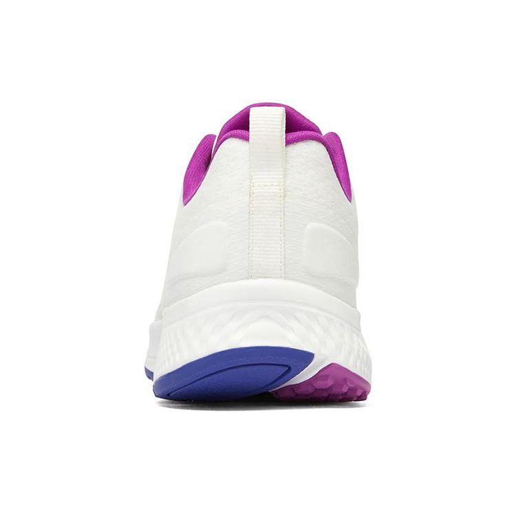 Skechers Go Run Consistent Comfortable Shock Absorbing Durable Low Top Running Shoes Women sneaker White Purple 128277-WPR