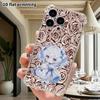 Phone case: 2D flat design, suitable for iPhone 18 17 16 15 14 13 Pro, transparent corner protection case, blue-haired loli, Christmas and Halloween g