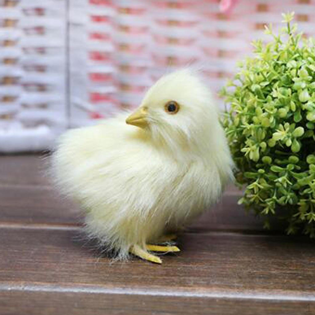 Chick Plush Animal Sound Figurine Chicken Decor Kid Teaching Toy
