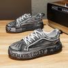 Fashion Handmade Mens Casual Shoes Thick Bottom Male Skateboard Footwear Street Style Vulcanize Shoes Stylish Tenis Masculino Sneakers