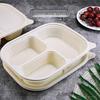 Jiucaijiang Biodegradable Corn Starch 3-Compartment Lunch Box