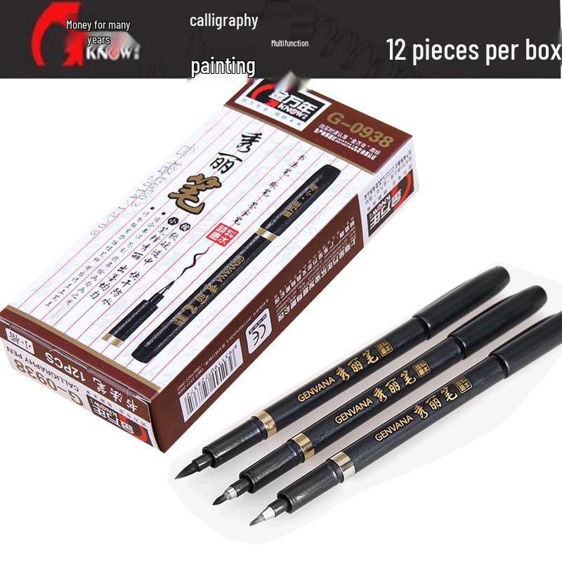 Golden Millennium Calligraphy Pen - Large, Medium, Small Tips for Students and Artists