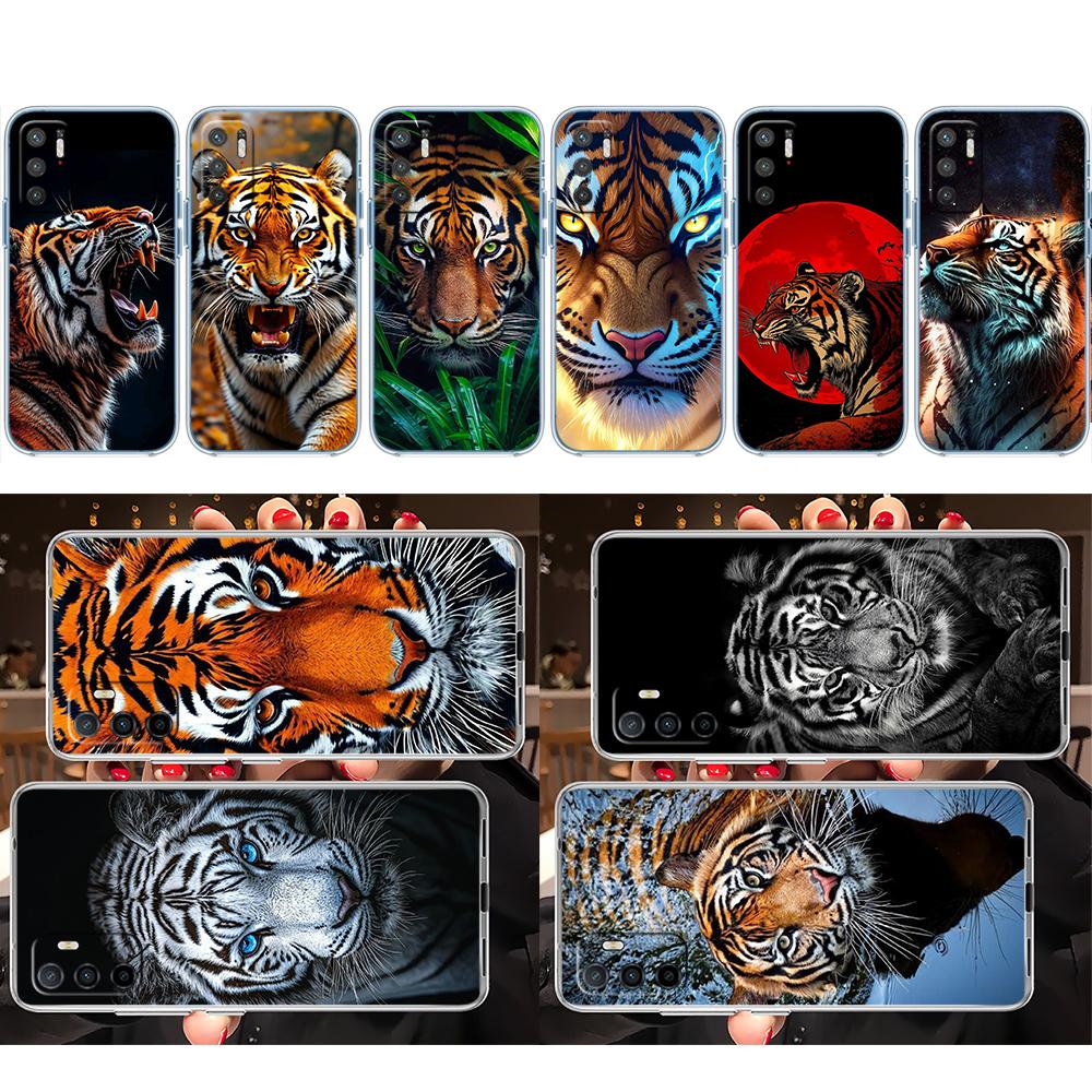 LO6 Animal Tiger Phone Case for Motorola Moto G10 G20 G30 G31 G32 G34 G35 G41 G42 G50 G51 G52 G55 G60 G60S G62 G71 G72 G75