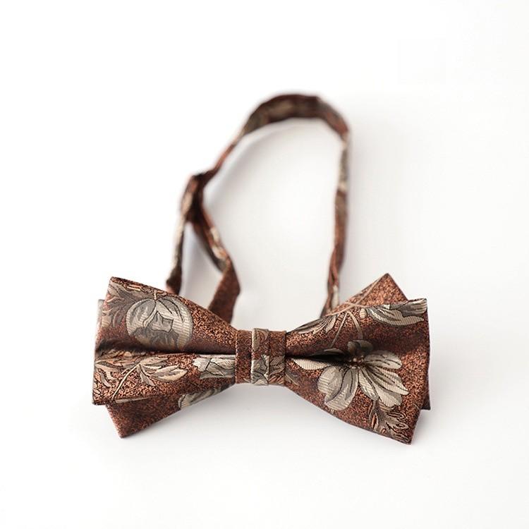 Klasyczny poliestrowy krawat w kwiaty dla mężczyzn, w formalnym stylu, na wesela