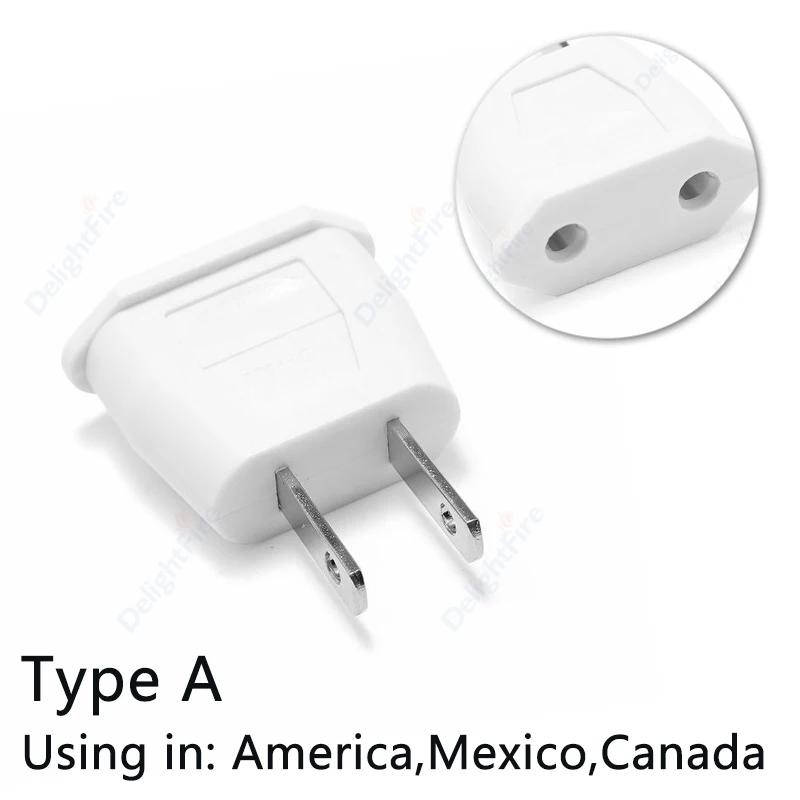 US Plug Adapter EU To US Adapter Mexico Plug Power Converter American Adapter Electrical Socket AC Outlet Travel Adapters