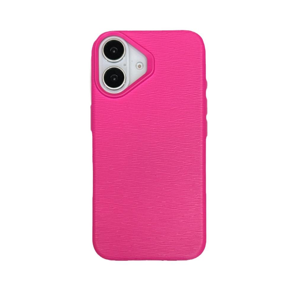 16PRO leather rabbit material mobile phone case is suitable for Apple 16 fashionable and simple 15promax protective case, anti-drop solid color