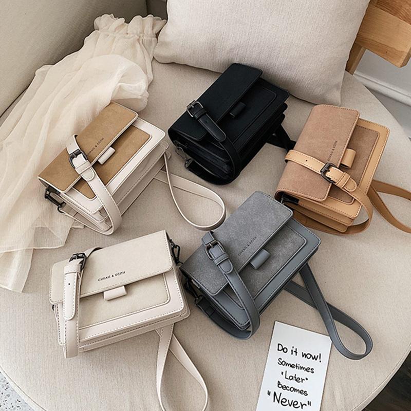 New Fashion Suede Leather Plutonium Shoulder Crossbody Bags for Women Ladies Messenger Bag