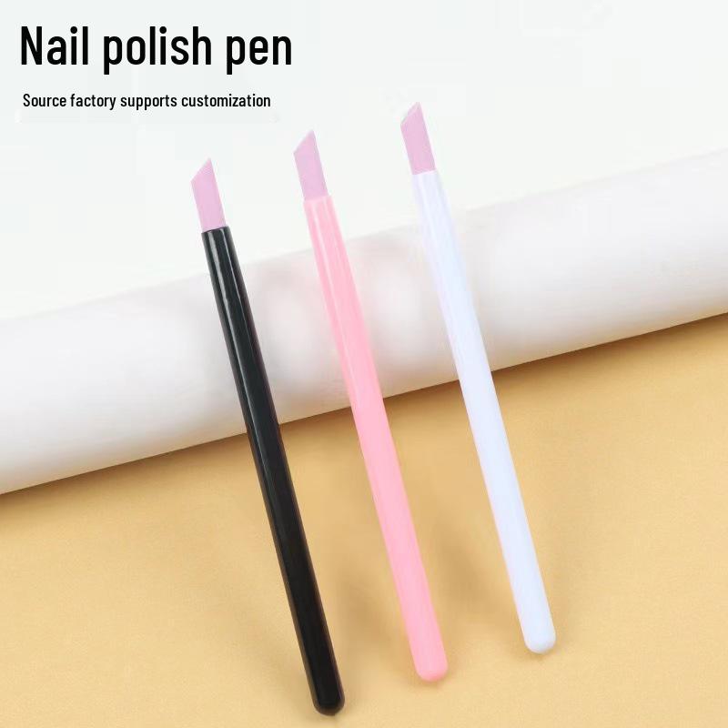 

Three-Color Nail Art Quartz Pen Set: Grinding Stone, Plastic Holder, Polishing Stick for Exfoliating Dead Skin. White Quartz Grinding Pen
