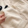 Thick Furry Flannel Cardigan Trouser Suit Autumn Winter Plush Women 2PCS Pajamas Sleepwear Set Loungewear Cartoon Panda Homewear
