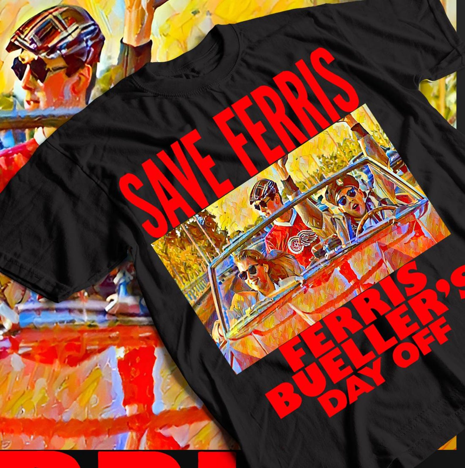 Unisex Ferris Bueller s Day Off Movie T-Shirt, Film Shirt M