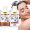 Zestaw Szamponu i Odżywki z Keratyną - Bez Siarczanów - Profesjonalny Zabieg Pogrubiający do Włosów Suchych, Zniszczonych, Kręconych, Puszących się, Prostych lub Farbowanych - Anti