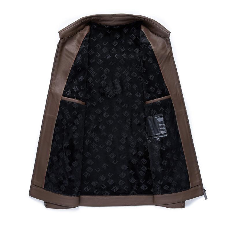 Классическая куртка из натуральной кожи — фото 9