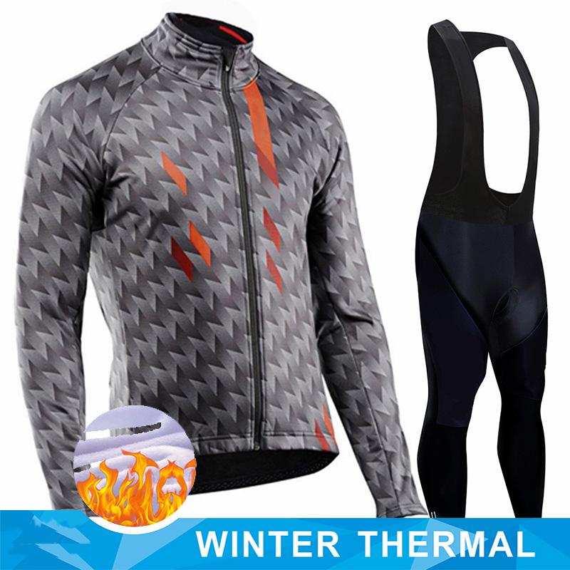 2026 Winter Warm Fleece Jersey Set Mountian Racing Cycling Jersey Mountian Cycling Jersey Ropa Ciclismo Cold Resistant S