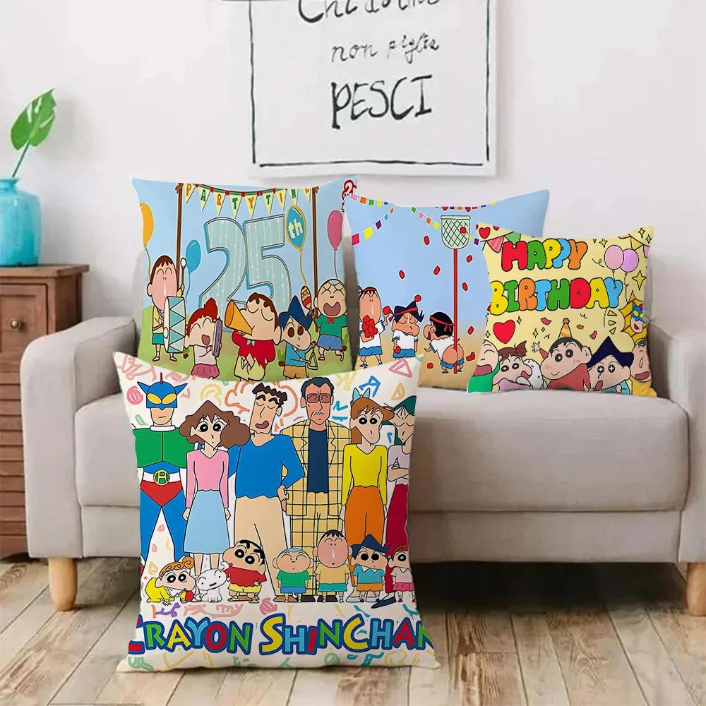 Cartoon Throw Pillow Covers Living Room Decoration Printed Sofa Cushion Cover Polyester Soft Pillowcase