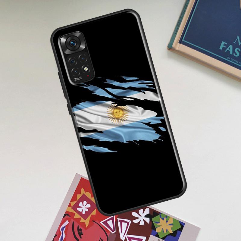 Argentina Flag Case For Xiaomi Redmi Note 12 Pro Plus 8 9 10 11 Pro 8T 9S 10S 11S 12S 9C 10A 10C 12C Cover