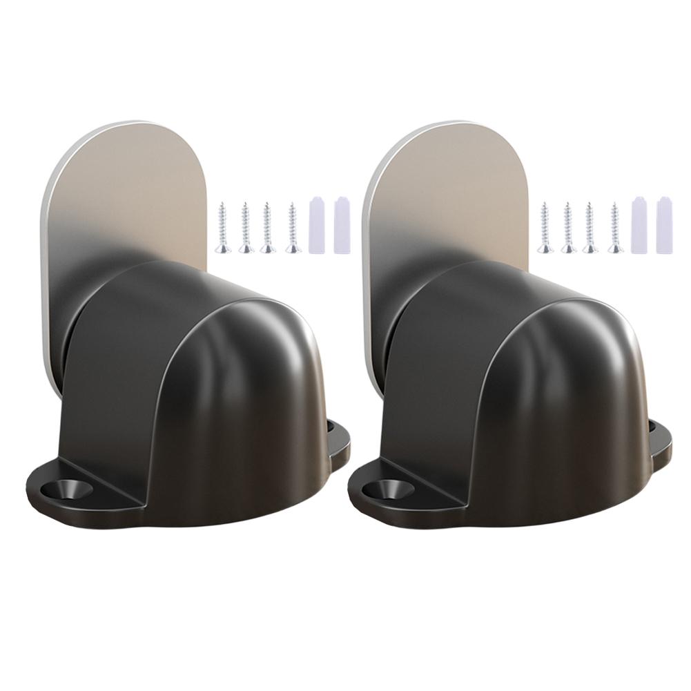 

2шт магнитный дверной стопор настенный протектор бампер предотвращение столкновений напольный держатель фурнитура невидимый магнитный присоска стопор чёрный