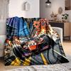 1pc Racing Storm Lightweight Flannel Blanket, Comfortable and Warm Blanket, for Office and Camping Sofa Bed, Livingroom056