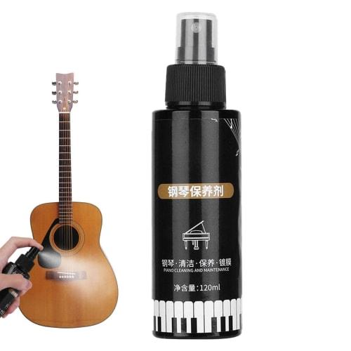 Piano Polish and Cleaner, 120ml High Gloss Finish for Piano Keys, Piano Cleaning Care, High Gloss Piano Polish, Violin Cleaner for Pianos, Guitars, an