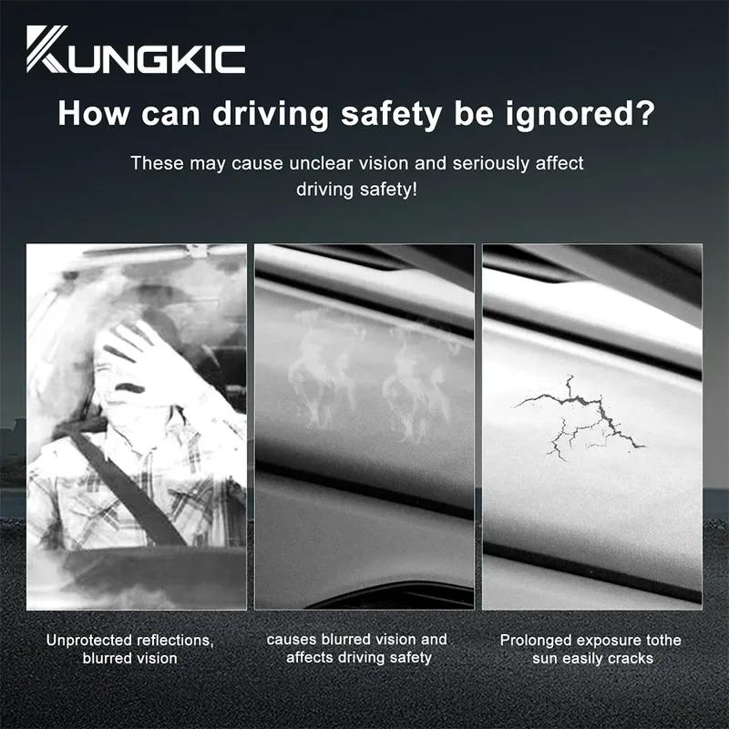 Oberes Flanell-Armaturenbrett-Abdeckpolster Für Ford Mustang 2024 2025 Rücksitz-Sonnenschutz-Schutz Anti-UV-Armaturenbrettmatte Rutschfestes Zubehör