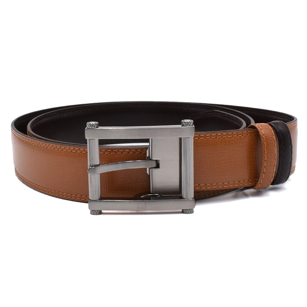 [Dunhill] [Dunhill] Belt Leather HPR160T42 Men's Camel Dark Brown Business Casual [Item]