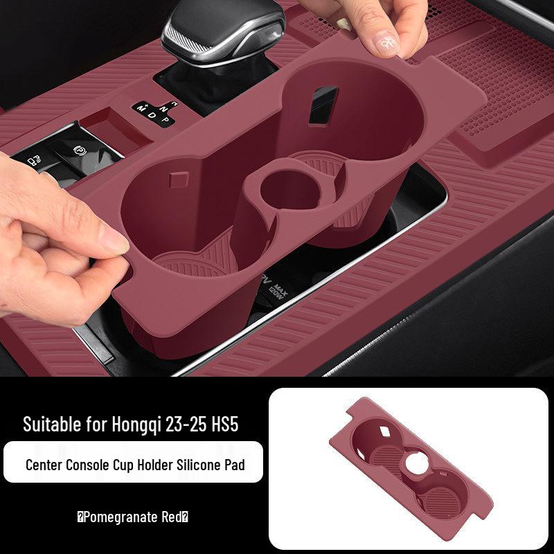 

Shunyi Silicone Anti-Slip Gear Shift Mat & Cup Holder for Hongqi HS Console