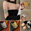 Metal Ring Multi-layer Geometric Alloy Bracelet For Women Exaggerated Cool Style Arm Ring Light Luxury Party Jewelry Accessories