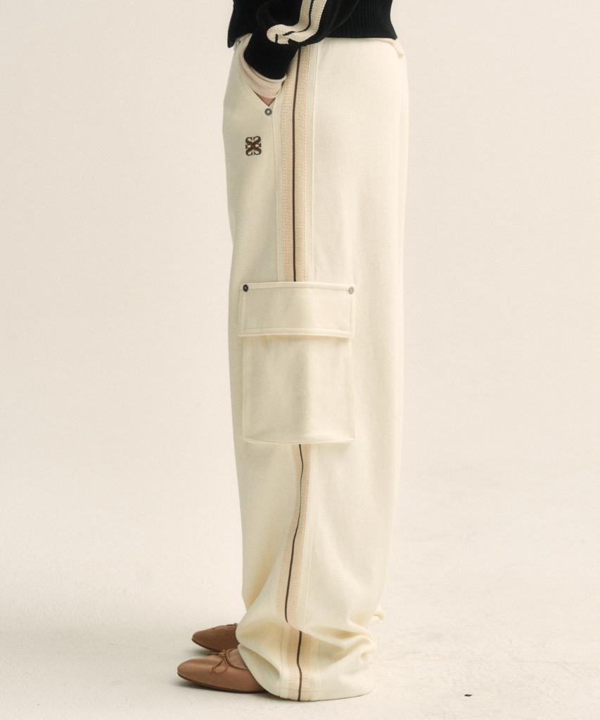 Seteo Roton Cargo Track Pants Resort Cream