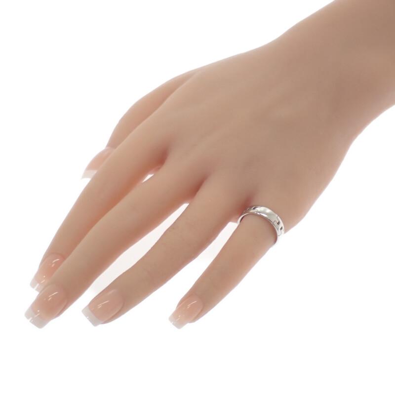 HERMES  #13(JP Size)  ring K18 white gold mens