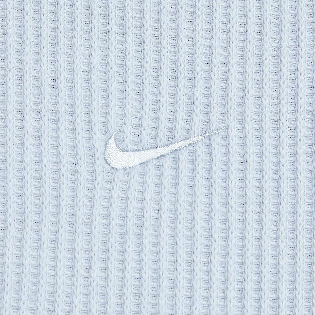 Nike Sportswear Chill Waffle Comfortable Fashionable Fitted Versatile Short Sleeve Drop Shoulder T-Shirt Women T-Shirts Purple Blue HJ3839-423