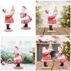 Gingerbreads Santa Couple Resins Figurine Statue Christmas Tabletop Ornament for Seasonal Home Book Shelves Decoration