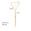 Long Fringed Hip-hop Metal Wind Snake Bone Chain Light Luxury High-end Necklace Versatile Personality Woven Collarbone Ear Necklace