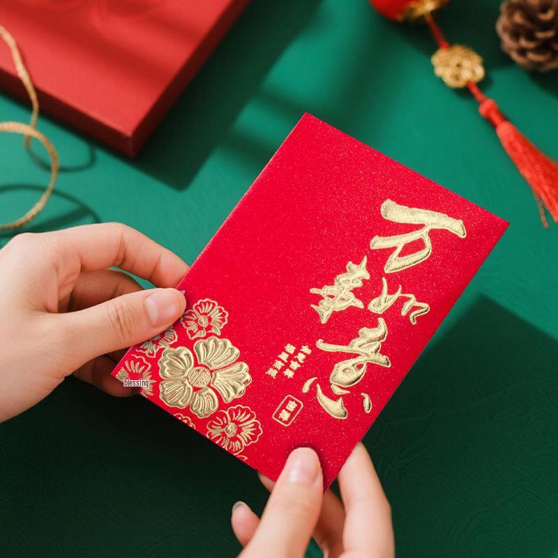 2026 Enveloppes Rouges Créatives Festives du Nouvel An Chinois: Enveloppes d'argent porte-bonheur pour le Festival du Printemps