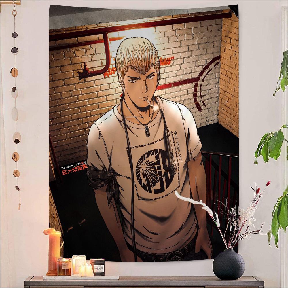 

Anime GTO Colorful Tapestry Wall Hanging Bohemian Wall Tapestries Mandala Wall Art Decor 74x94cm(29x37in)