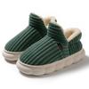 Men's and Women's Velvet-Lined Non-Slip Cotton Slippers for Indoor/Outdoor Use