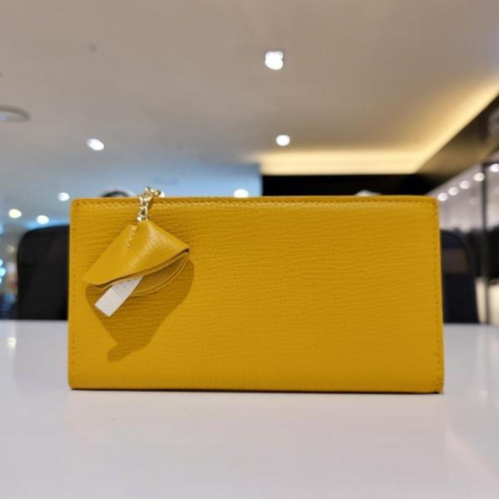 Mari eclaire 17 9 100% natural cowhide women's pretty long wallet