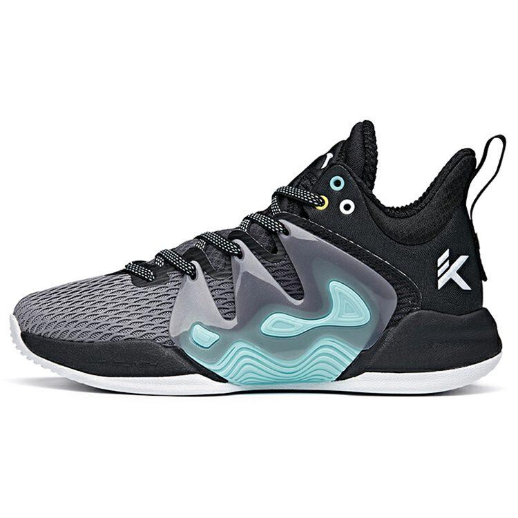 Anta Mountain 1 Abrasion Resistant Slip Resistant Low top Performance Basketball Shoes Men's Black Gray 112121601-3