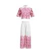 Fashionable Niche Design Two-piece Embroidered Hollowed-out Jacket High-waist Trousers Suit Women