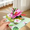 3D Fold Out Butterfly Flower Greeting Card Handmade High Quality Paper  Up Card for Graduation Business Holiday Gifts