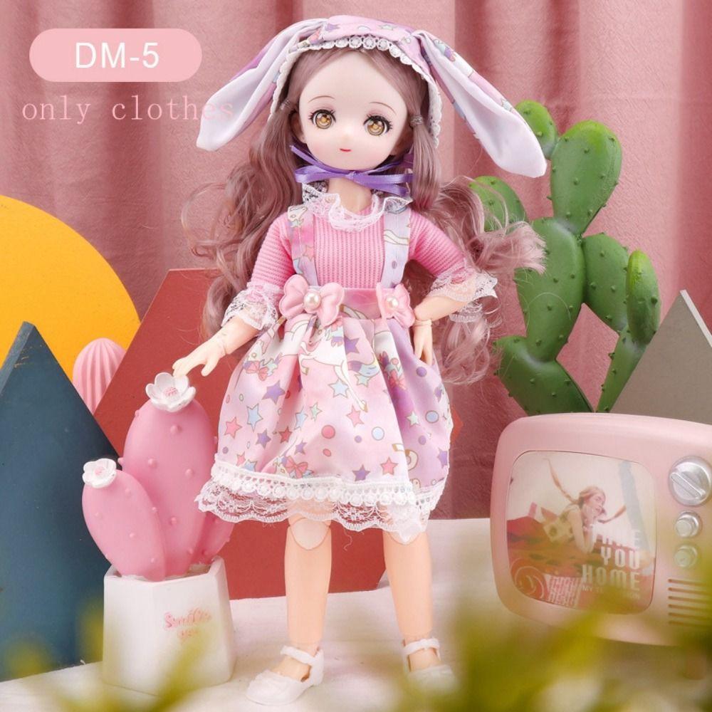 Colorful 30cm BJD Doll Clothes Skirt 11 Inch BJD Dolls Dress 1/6 Bjd Doll Clothes  11 Inch Doll