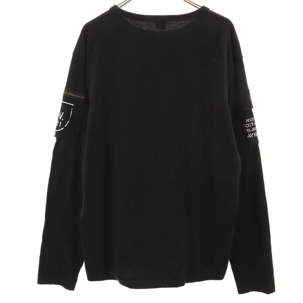 AVIREX Long Sleeve T-shirt XL Black Ron T Men's Used