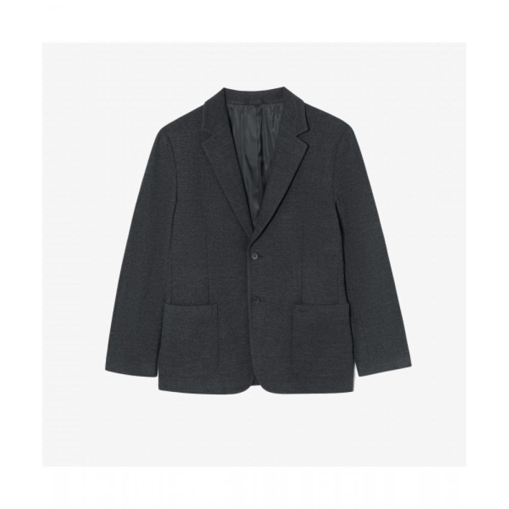 

LacoSte Men S jerSey Jacket [charcoal Gray] 054