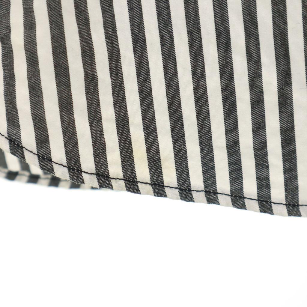 ONASSIS Striped Pattern Long sleeve Button down shirt M white Men's Used