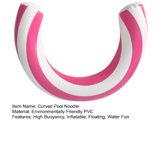 Curved Pool Noodles Inflatable Swimming Pool Noodle Summer Water Game Pool Floats for Outdoor Beach Water Fun