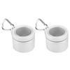 2Pcs Aluminum Alloy Swivel Ring Rotating Rotating Ring Easy Install Flag Ring  Flagpole Fix