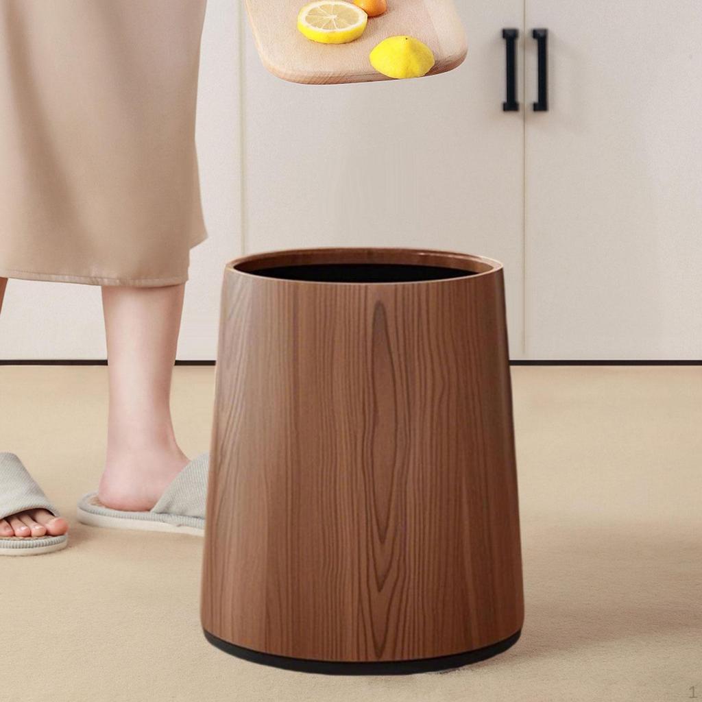 Household Trash Bin Bathroom Can Reusable Stylish Removable Inner Wastebasket Toilet Paper