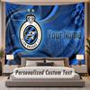 Benutzerdefinierte Namens-Text-Wandteppich Club Brügge FC Personalisierter Polyester-Wandteppich für Schlafzimmer und Zimmer