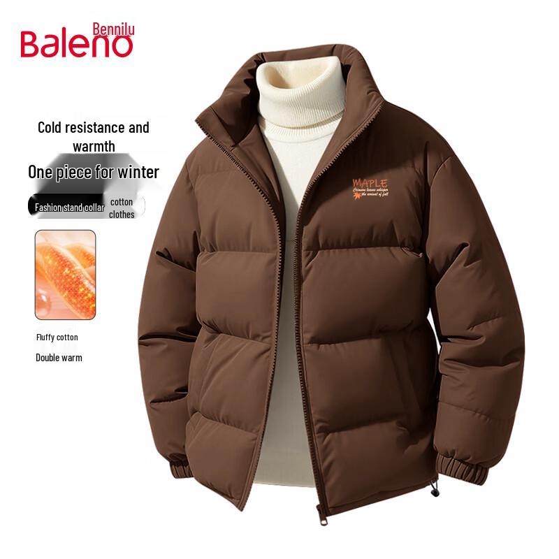 Baleno Men s Heavyweight Fleece-Lined Puffer Jacket M