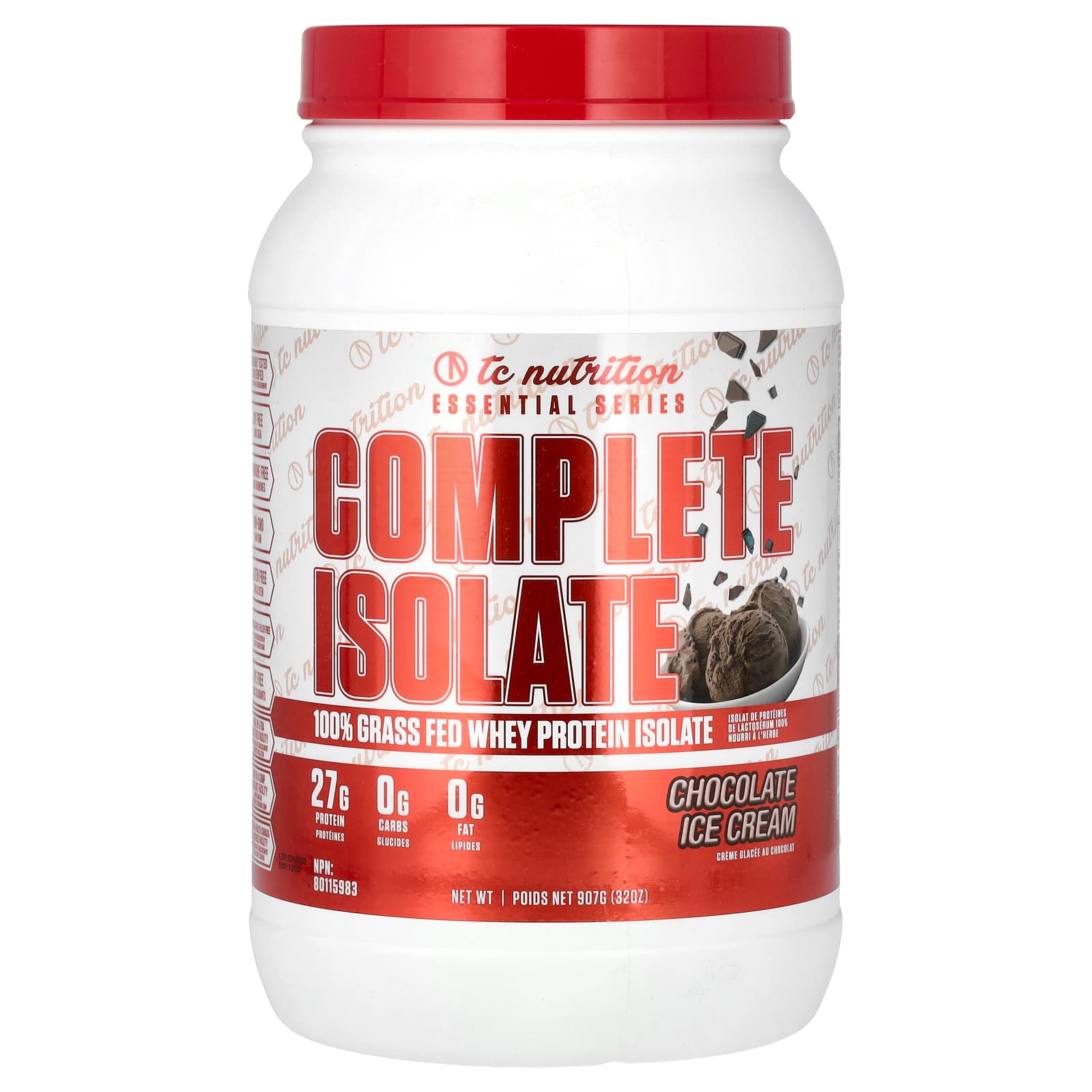 

TC Nutrition, Essential Series, Complete Isolate, Chocolate Ice Cream, 32 oz (907 g)