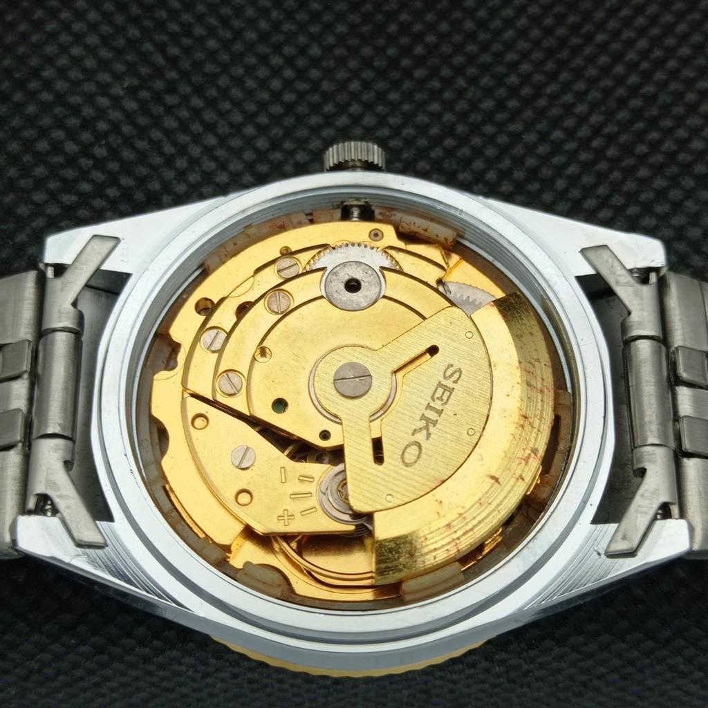 RENOVOVANÉ SEIKO 5 PRESIDENT AUTO PÁNSKÉ HODINKY JAPONSKÉ HODINKY TRANSPARENTNÍ ZADNÍ A305164-2