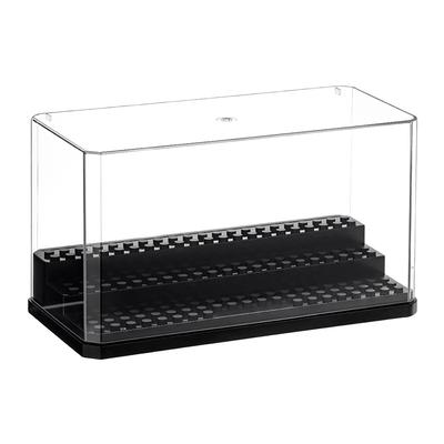 1box Acrylic  Model Display Box with ABS Chassis & Connecter Rectangle Black 6-3/4x3-1/4x4-1/8 Inch(17.3x8.2x10.5cm)